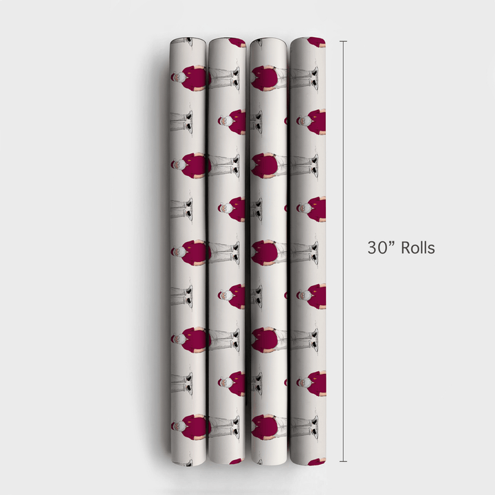 Polo Claus – Sun Devil Style - Wrapping Paper - Aspen & Arlo