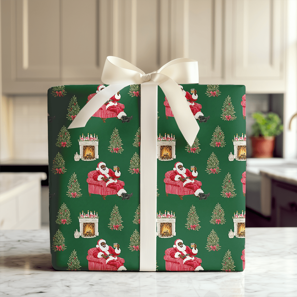 The Nightcap Before Christmas - Wrapping Paper - Aspen & Arlo