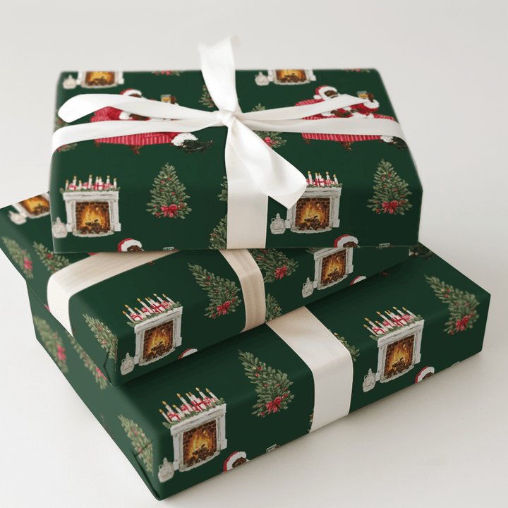 The Nightcap Before Christmas - Wrapping Paper - Aspen & Arlo