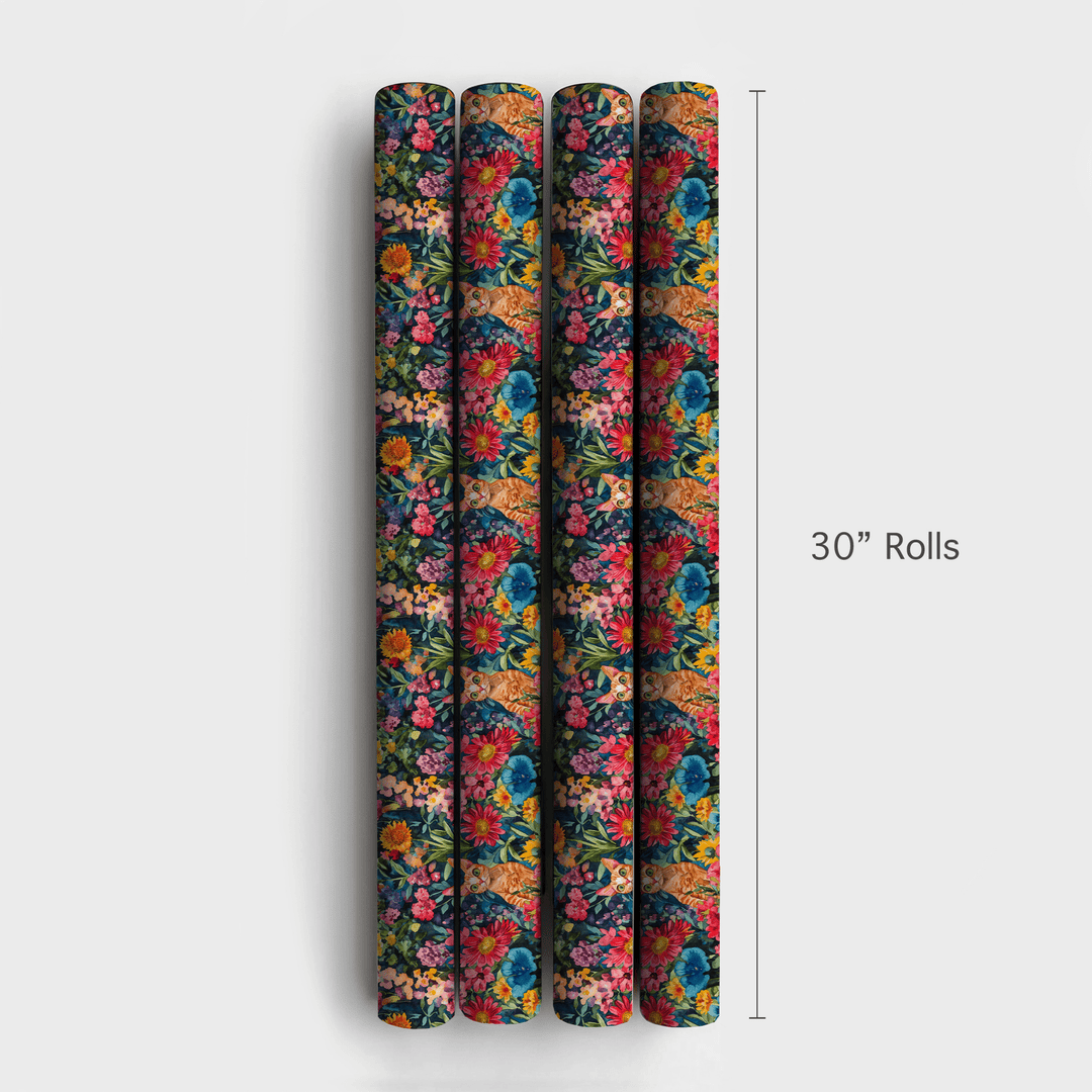 Garden Day with the Devon Rex - Wrapping Paper - Aspen & Arlo