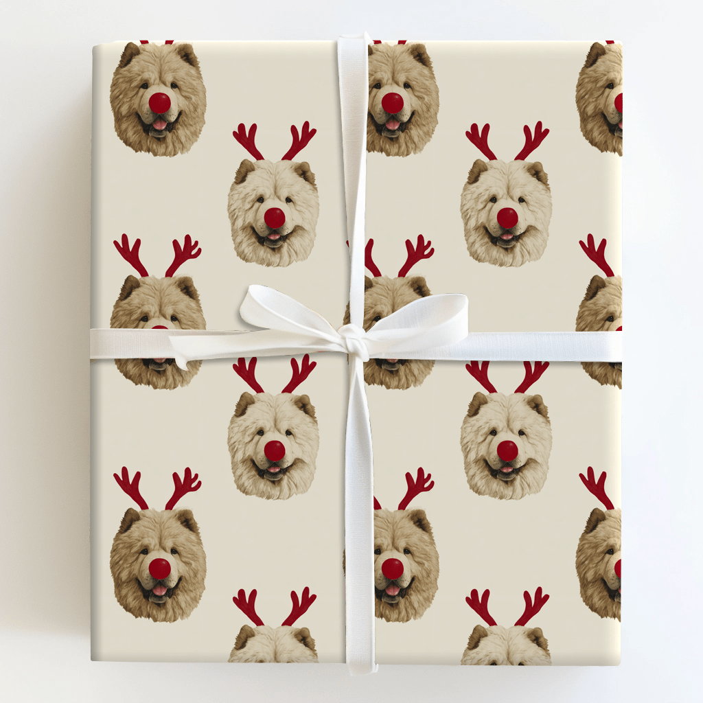 Rudolph the Chow Chow - Wrapping Paper - Aspen & Arlo