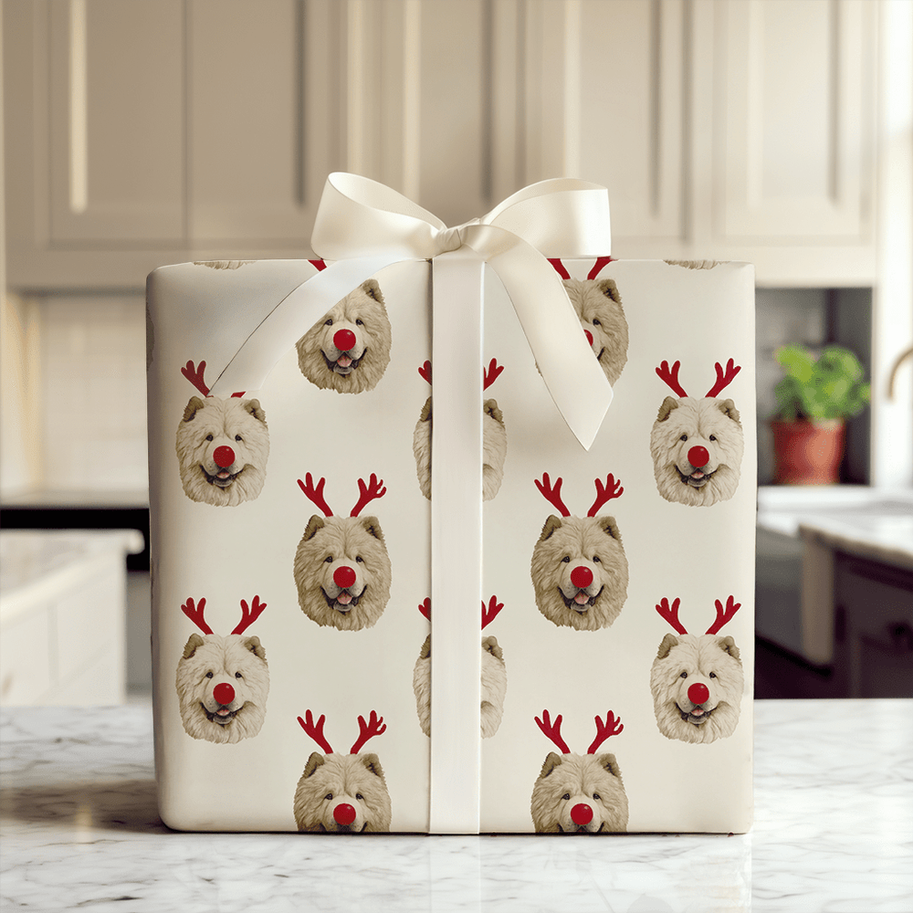 Rudolph the Chow Chow - Wrapping Paper - Aspen & Arlo