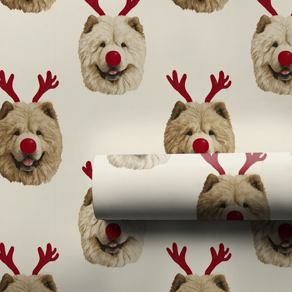 Rudolph the Chow Chow - Wrapping Paper - Aspen & Arlo