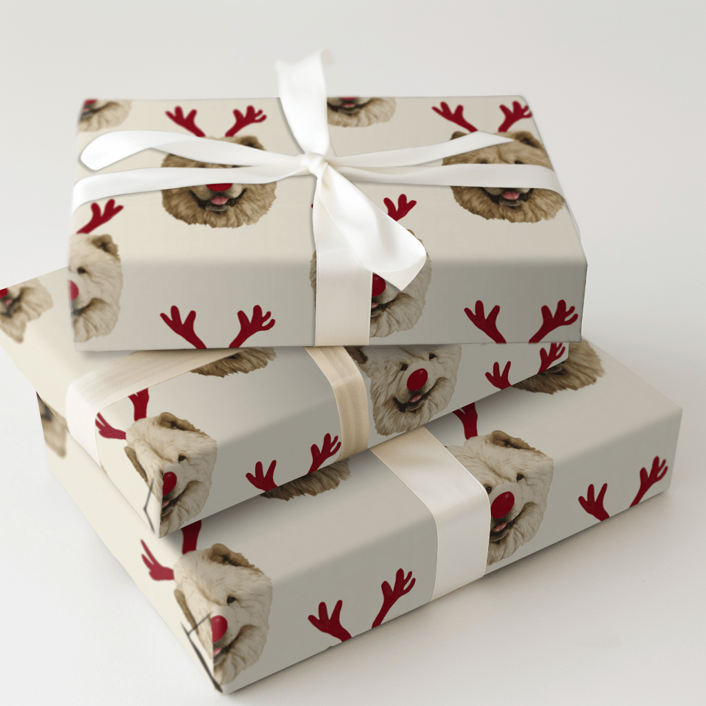 Rudolph the Chow Chow - Wrapping Paper - Aspen & Arlo