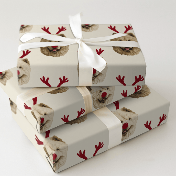 Rudolph the Chow Chow - Wrapping Paper - Aspen & Arlo