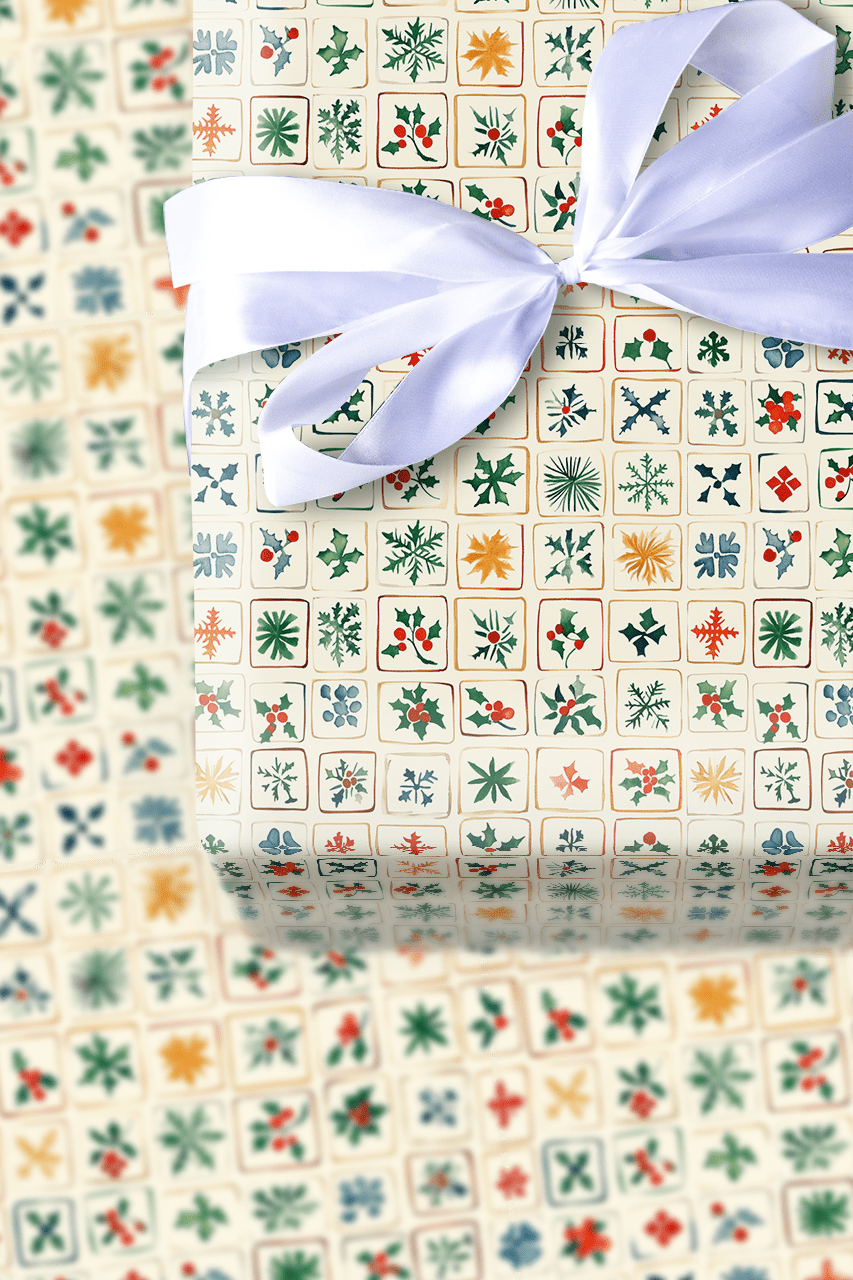 Tiles of Tradition - Wrapping Paper - Aspen & Arlo
