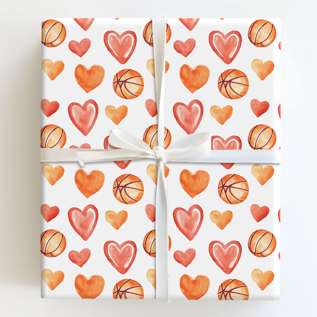 Shot Clock Love - Wrapping Paper - Aspen & Arlo