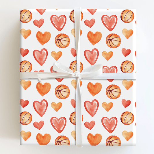 Shot Clock Love - Wrapping Paper - Aspen & Arlo