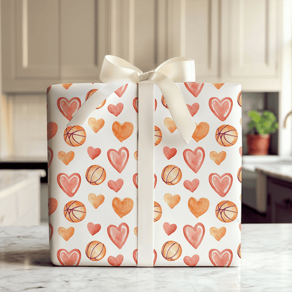 Shot Clock Love - Wrapping Paper - Aspen & Arlo