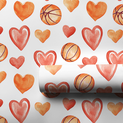 Shot Clock Love - Wrapping Paper - Aspen & Arlo