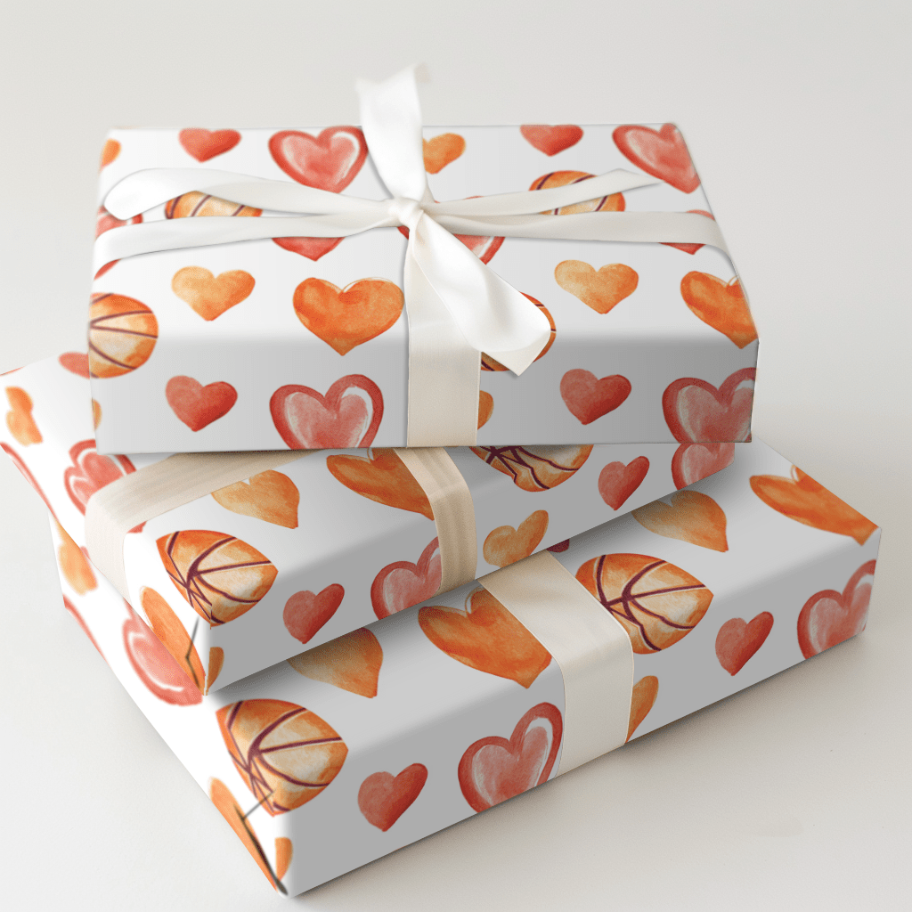 Shot Clock Love - Wrapping Paper - Aspen & Arlo