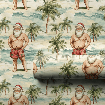 Sunny Santa - Wrapping Paper - Aspen & Arlo