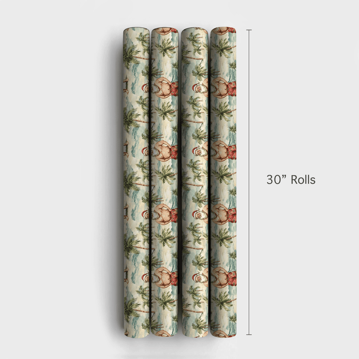 Sunny Santa - Wrapping Paper - Aspen & Arlo