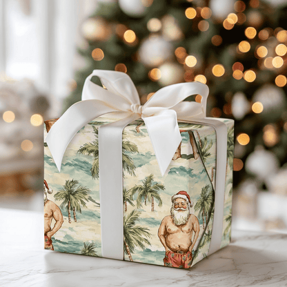 Sunny Santa - Wrapping Paper - Aspen & Arlo