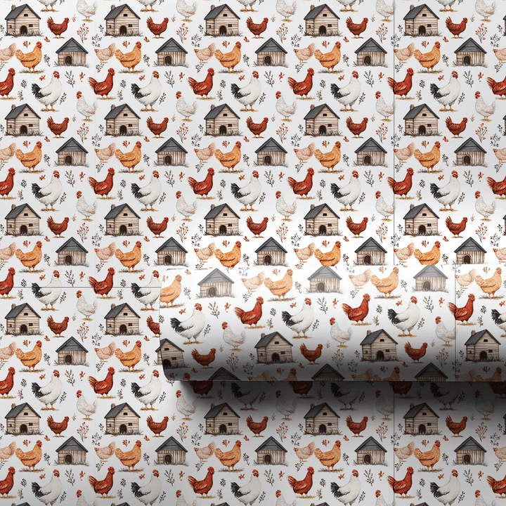 Feathers and Sunrise - Wrapping Paper - Aspen & Arlo