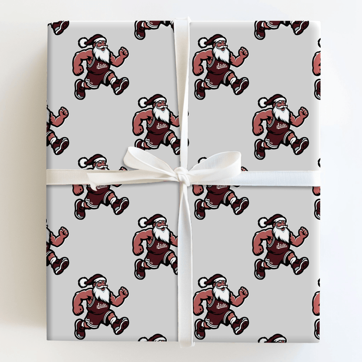 Maroon & Merry Tip - Off - Wrapping Paper - Aspen & Arlo