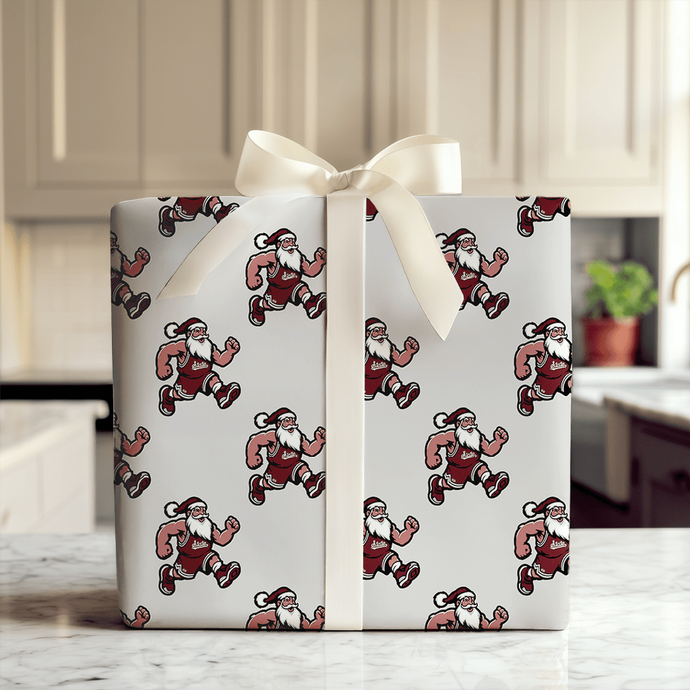 Maroon & Merry Tip - Off - Wrapping Paper - Aspen & Arlo
