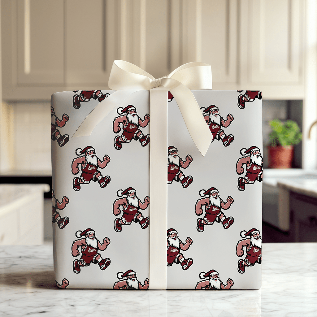 Maroon & Merry Tip - Off - Wrapping Paper - Aspen & Arlo
