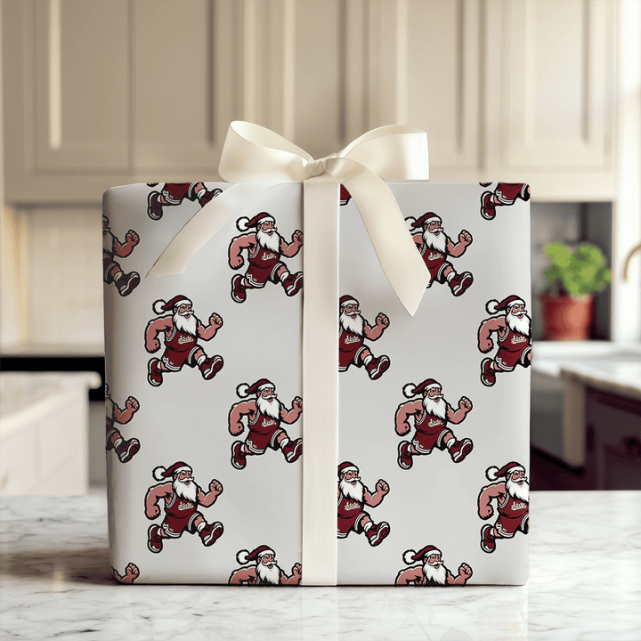 Maroon & Merry Tip - Off - Wrapping Paper - Aspen & Arlo