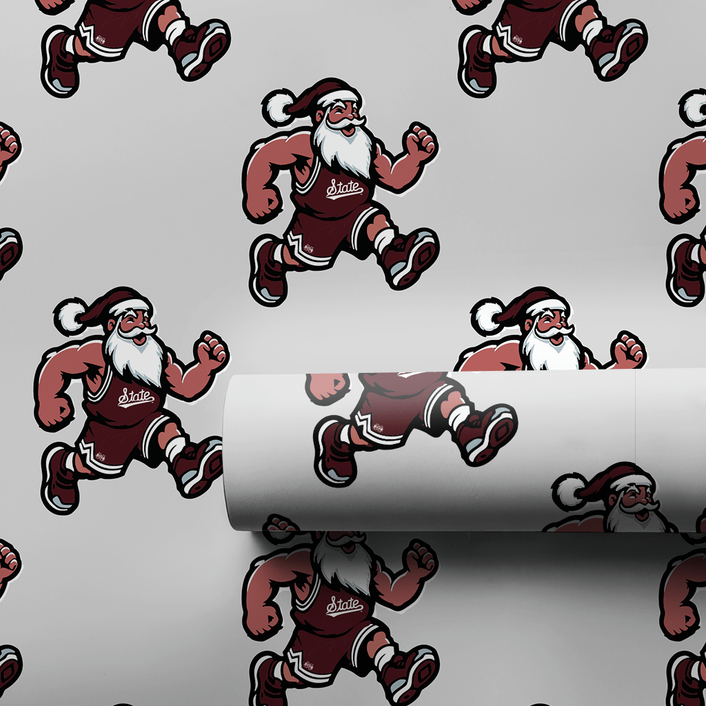 Maroon & Merry Tip - Off - Wrapping Paper - Aspen & Arlo