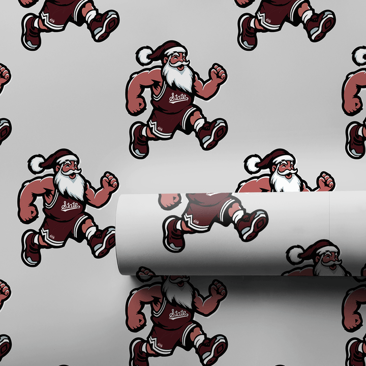 Maroon & Merry Tip - Off - Wrapping Paper - Aspen & Arlo