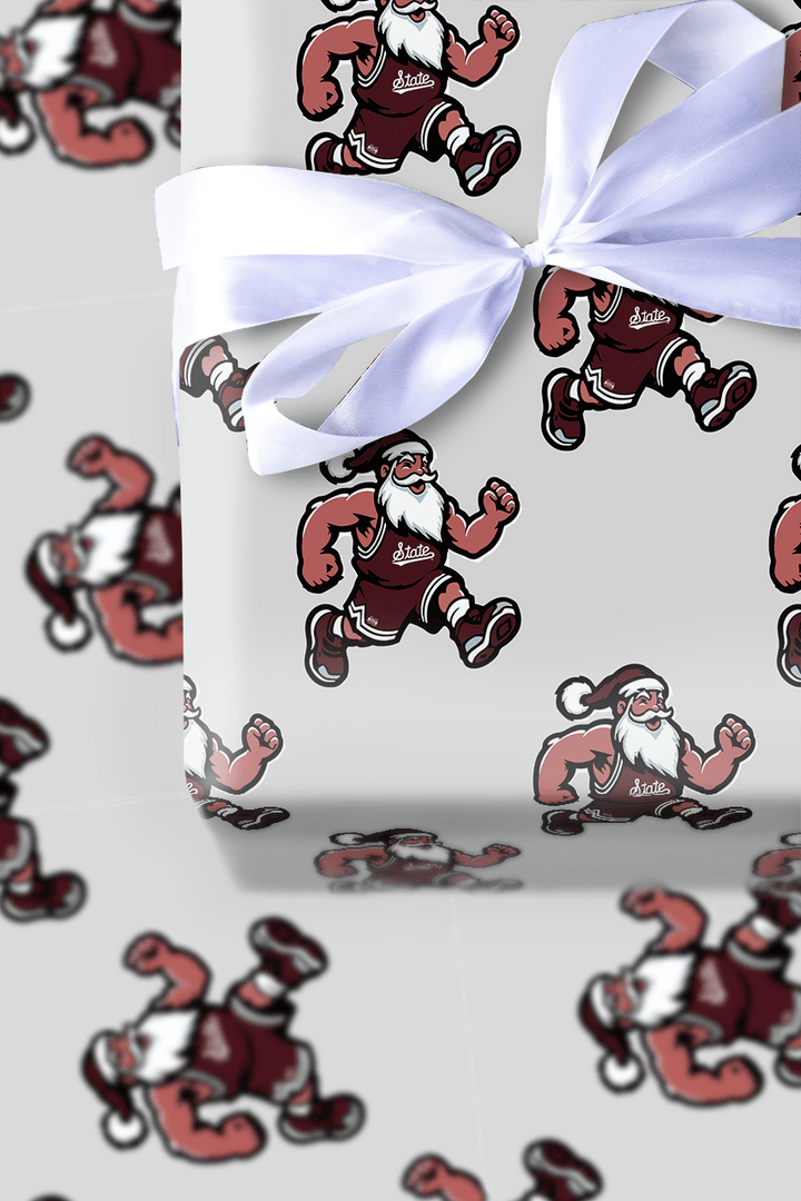 Maroon & Merry Tip - Off - Wrapping Paper - Aspen & Arlo