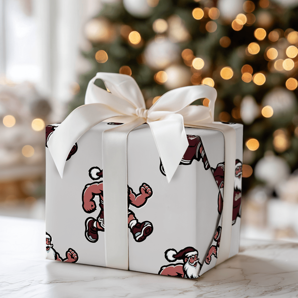 Maroon & Merry Tip - Off - Wrapping Paper - Aspen & Arlo