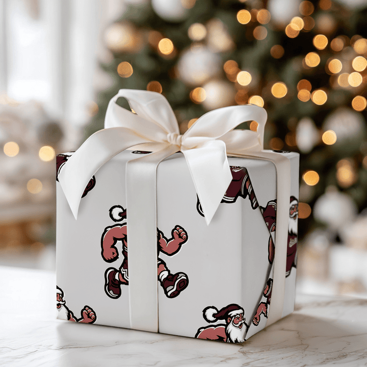 Maroon & Merry Tip - Off - Wrapping Paper - Aspen & Arlo