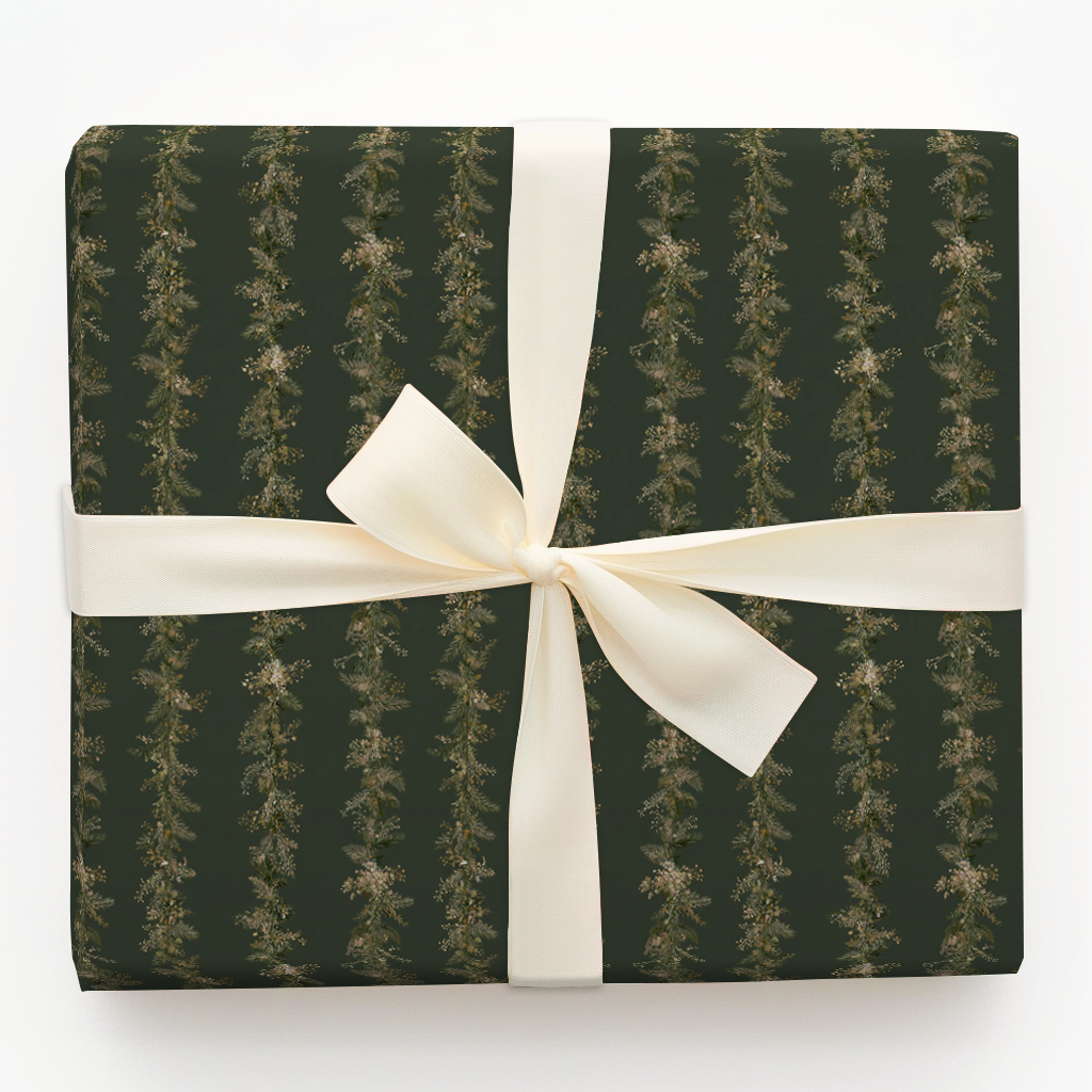 Pine Garland Stripe