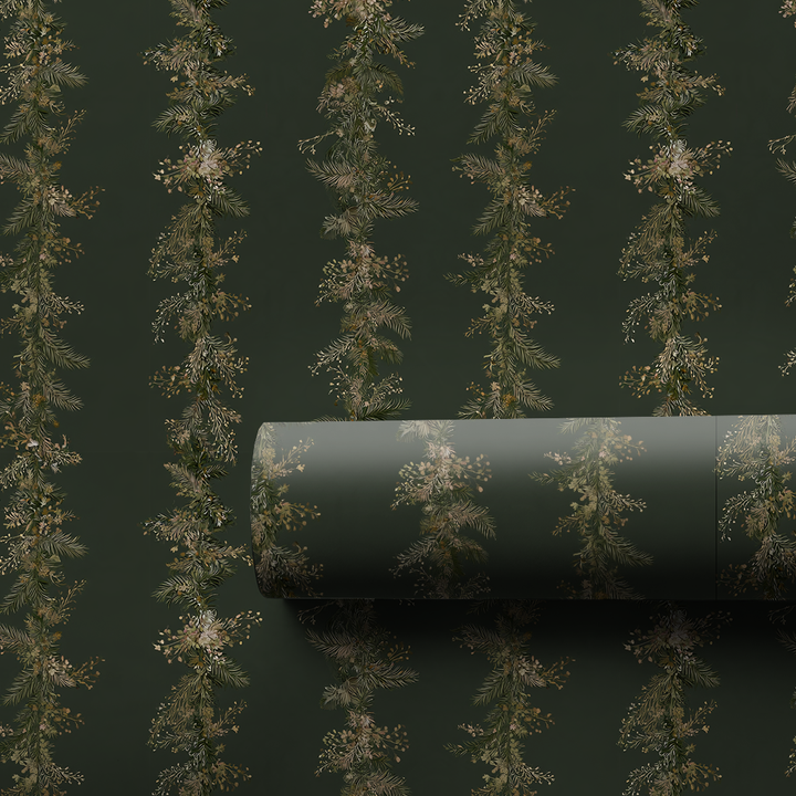 Pine Garland Stripe