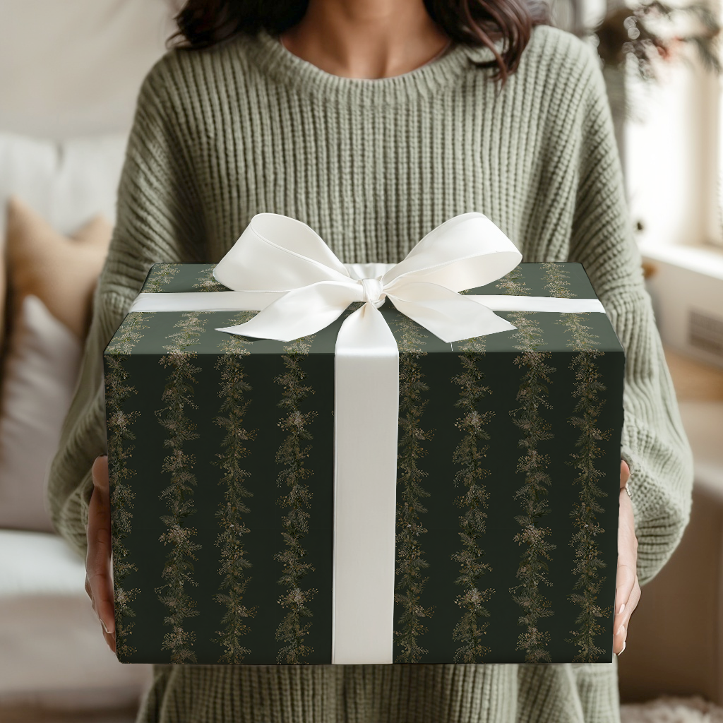 Pine Garland Stripe