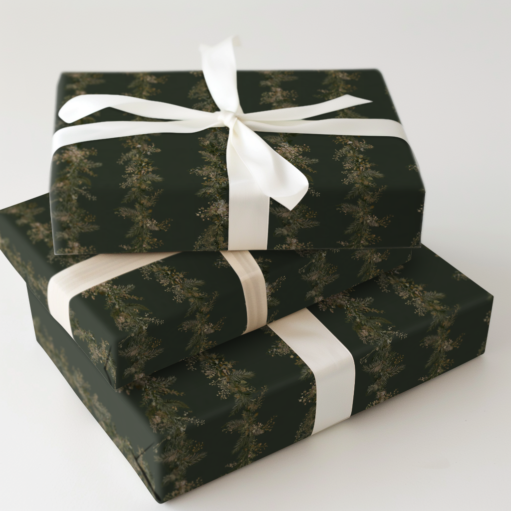 Pine Garland Stripe