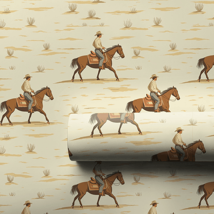Saddle Up Cowboy - Wrapping Paper - Aspen & Arlo