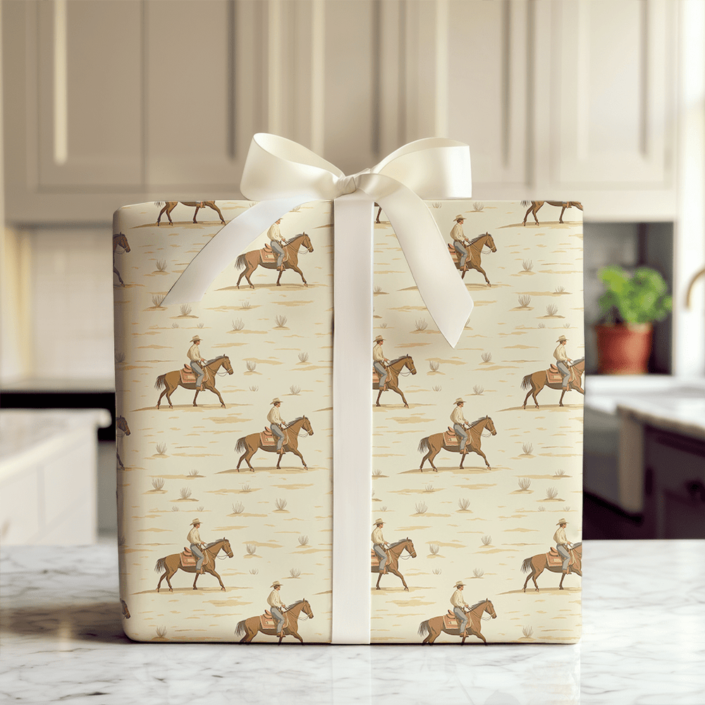 Saddle Up Cowboy - Wrapping Paper - Aspen & Arlo