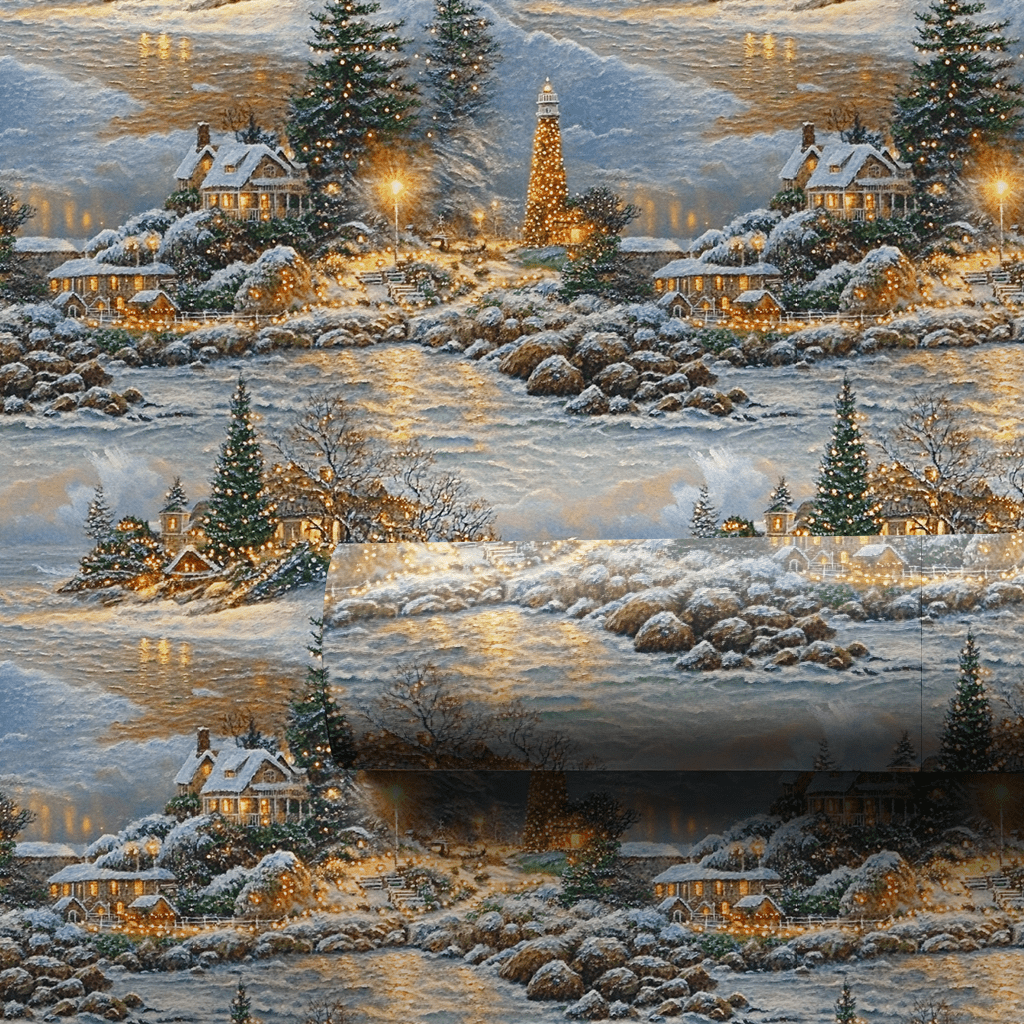 Snowy Seashell Bay - Wrapping Paper - Aspen & Arlo