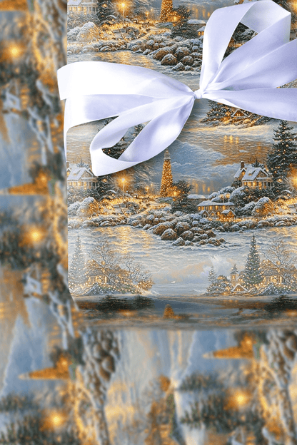 Snowy Seashell Bay - Wrapping Paper - Aspen & Arlo