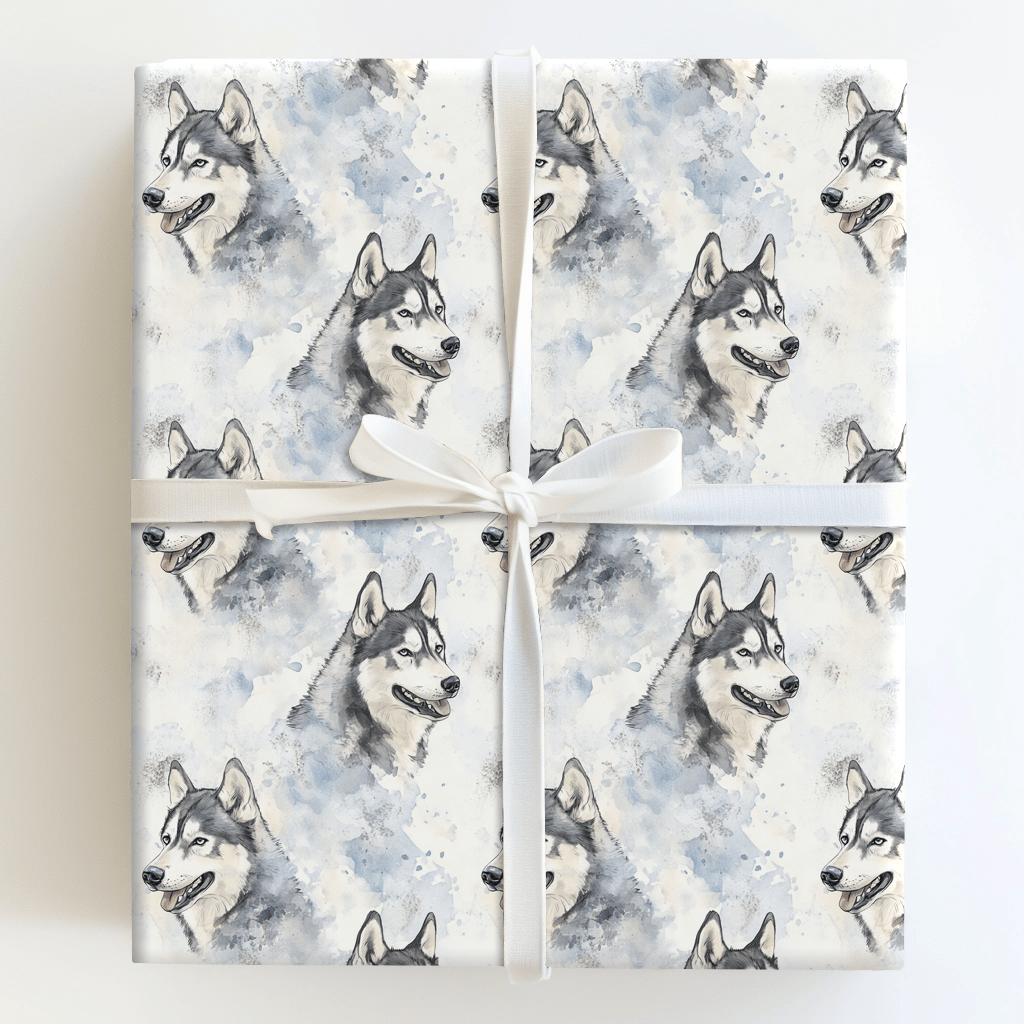Go Husky Grey - Wrapping Paper - Aspen & Arlo