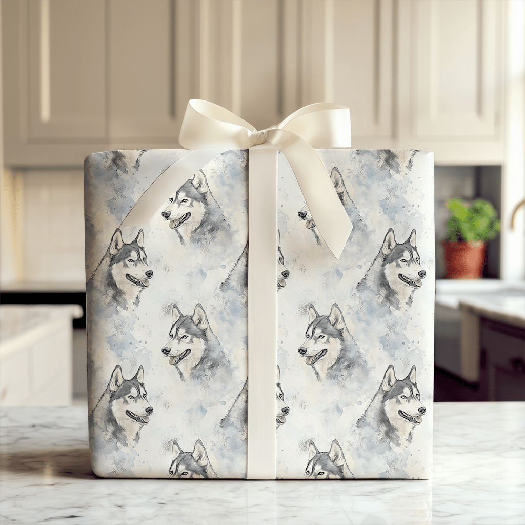 Go Husky Grey - Wrapping Paper - Aspen & Arlo