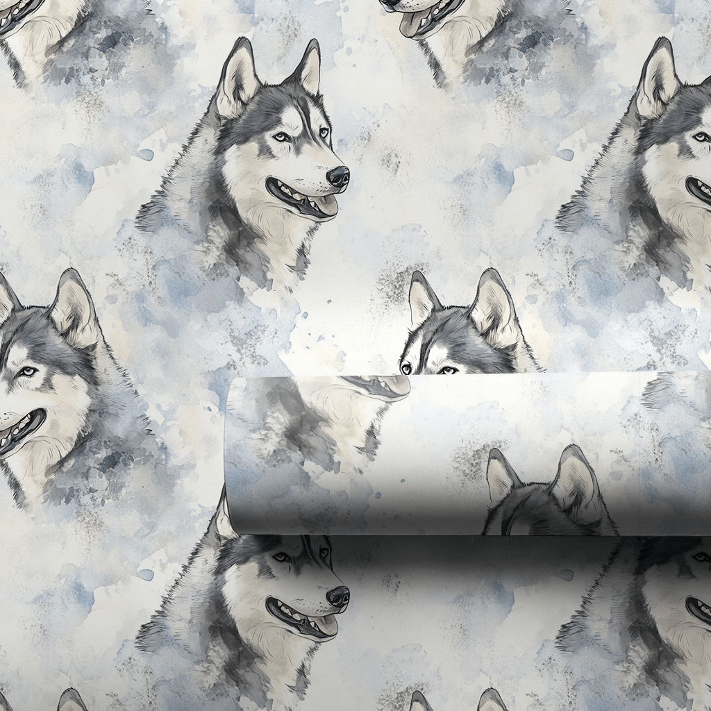 Go Husky Grey - Wrapping Paper - Aspen & Arlo