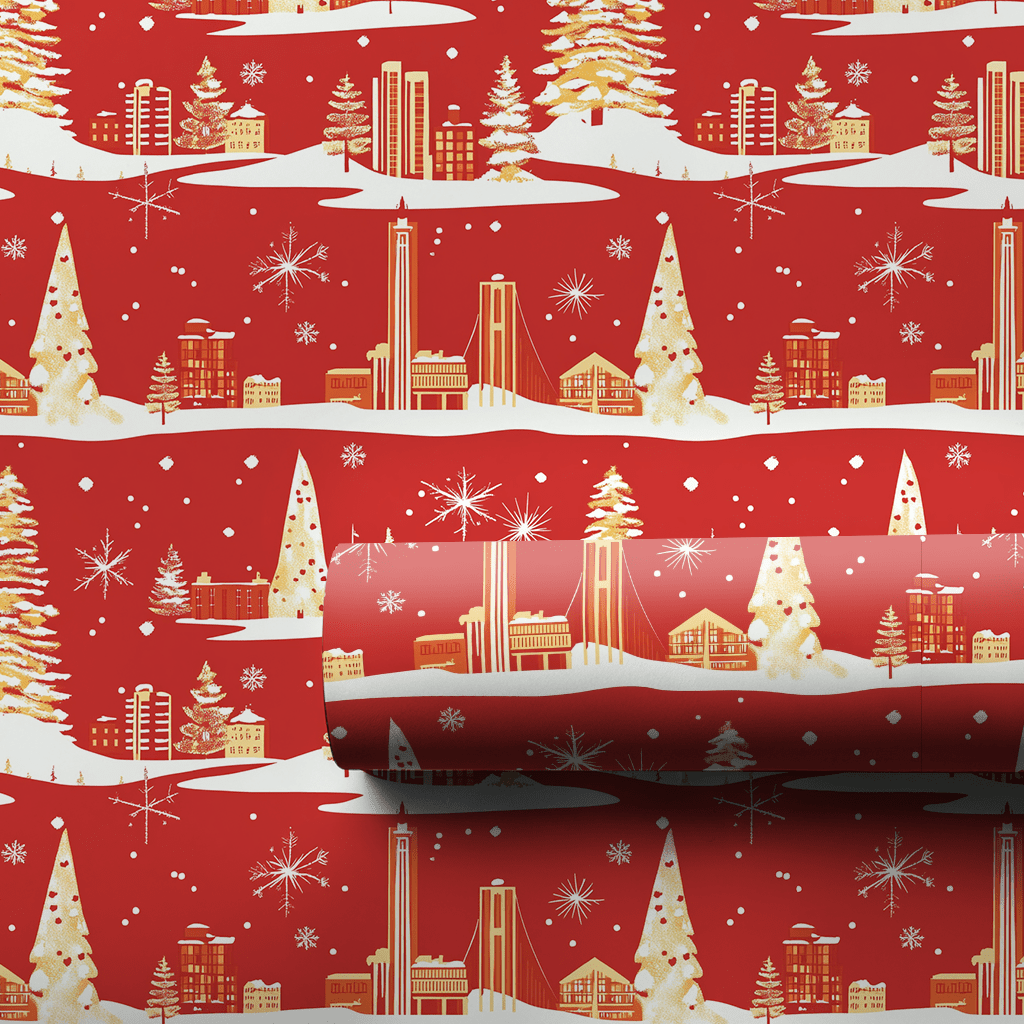 Mid - Century Holiday - Wrapping Paper - Aspen & Arlo