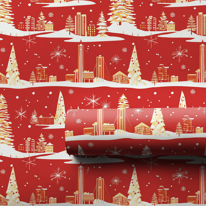 Mid - Century Holiday - Wrapping Paper - Aspen & Arlo
