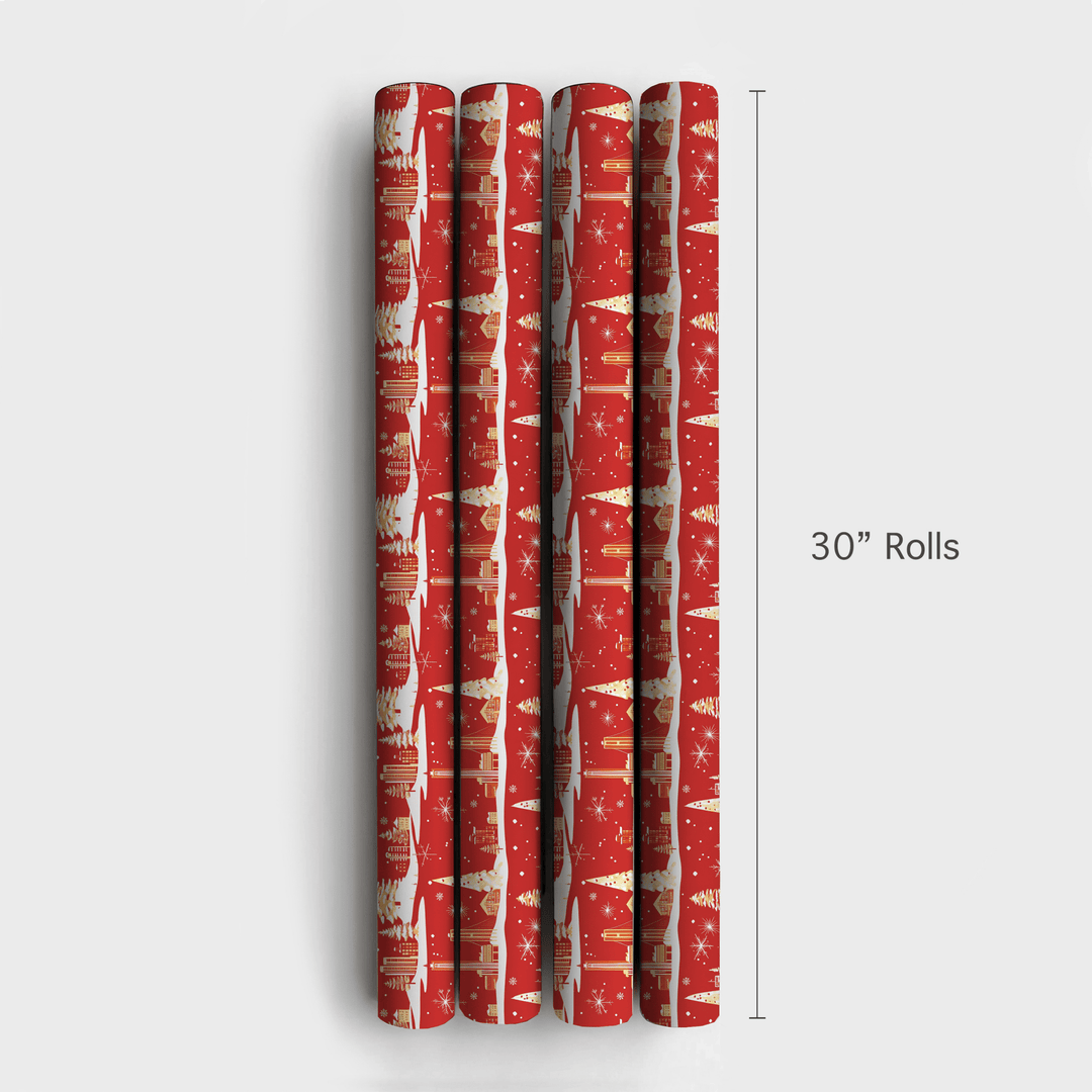 Mid - Century Holiday - Wrapping Paper - Aspen & Arlo