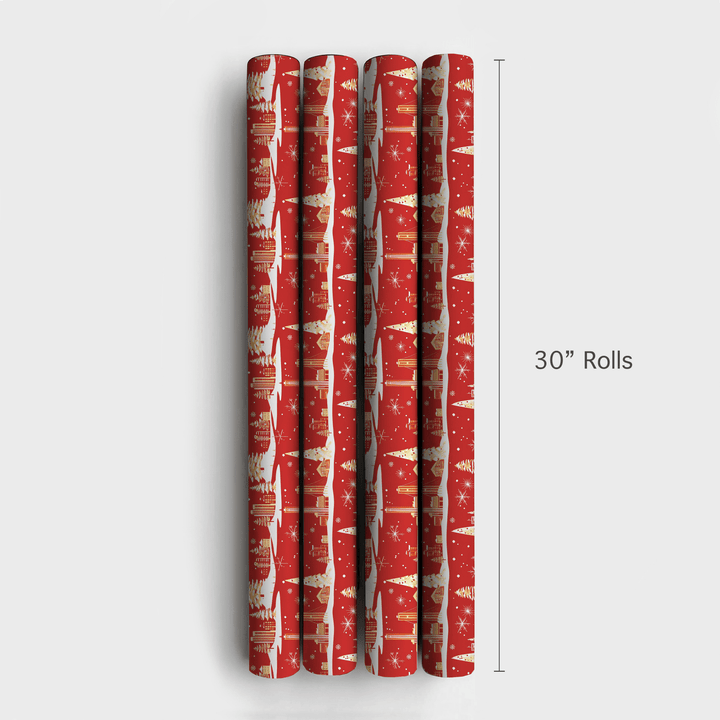 Mid - Century Holiday - Wrapping Paper - Aspen & Arlo