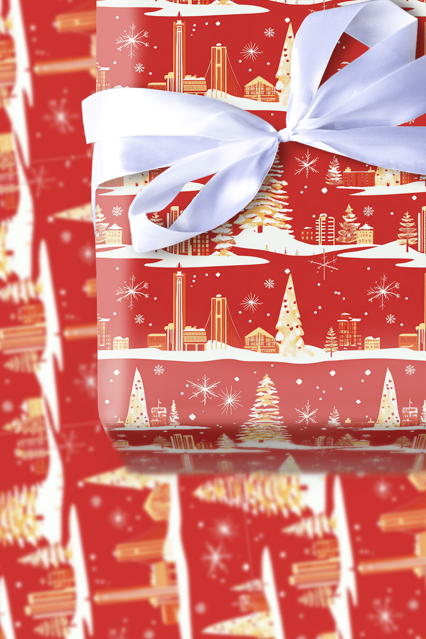 Mid - Century Holiday - Wrapping Paper - Aspen & Arlo