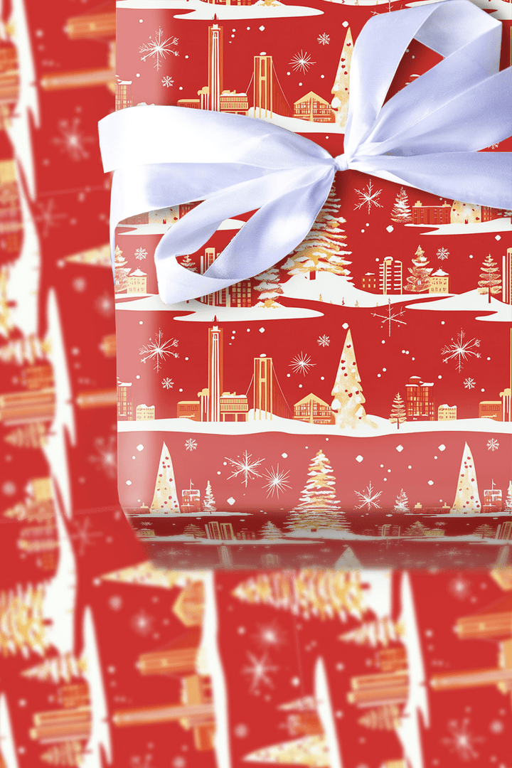 Mid - Century Holiday - Wrapping Paper - Aspen & Arlo