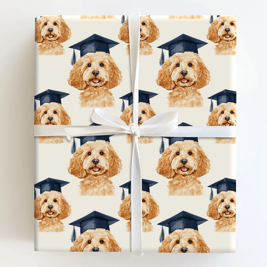 Goldendoodle Graduate - Wrapping Paper - Aspen & Arlo
