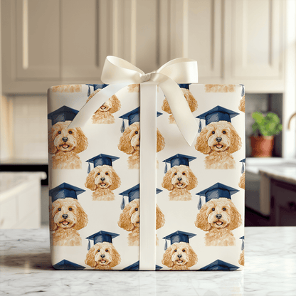 Goldendoodle Graduate - Wrapping Paper - Aspen & Arlo