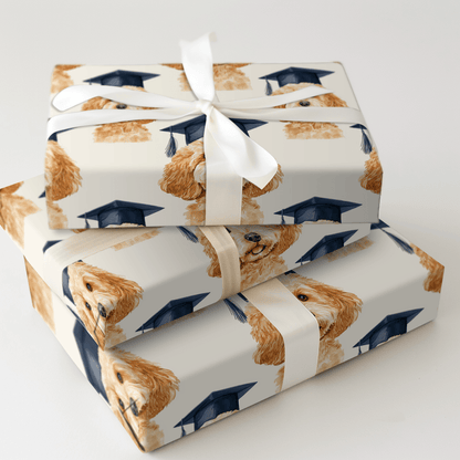 Goldendoodle Graduate - Wrapping Paper - Aspen & Arlo
