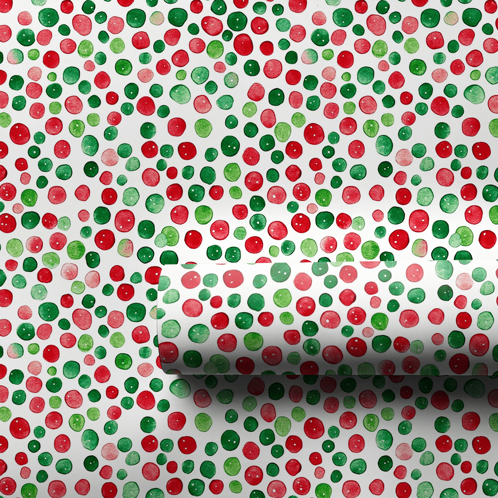 Polka Dot Holiday - Wrapping Paper - Aspen & Arlo