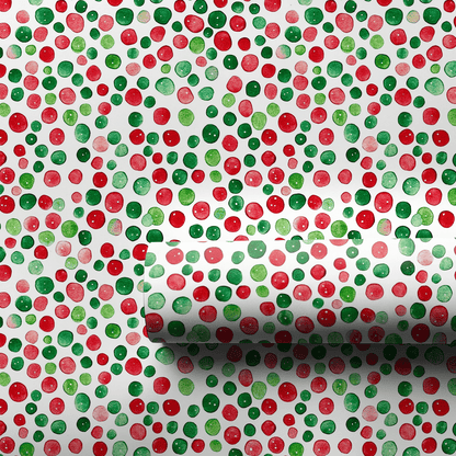 Polka Dot Holiday - Wrapping Paper - Aspen & Arlo
